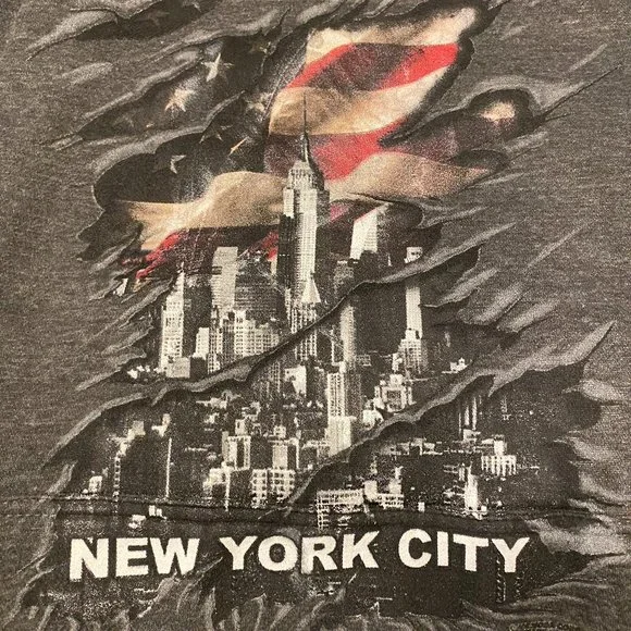 New York City Gray Hooded Sweatshirt - Picture 7 of 8